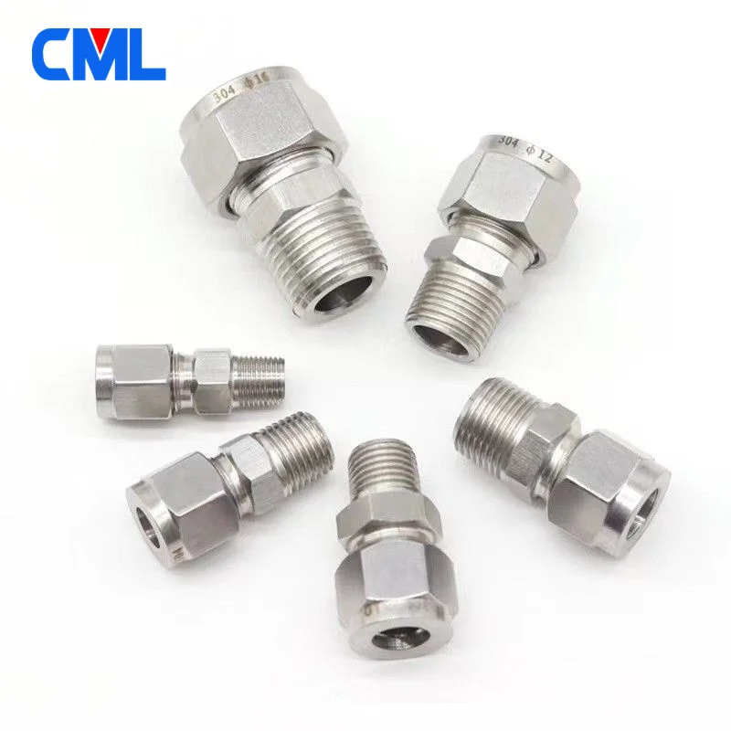 Адаптер 4 мм 6 8 10 12 до 1/4 'NPT фитинг трубы из нержавеющей стали NPT Штекерный соединитель для труб SS304
