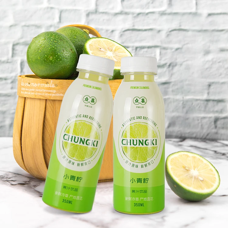 LISHI Good Heathy Vietnam Beverage Manufacturer Green Lime Flavor 350ml Bottle Fruit Juice