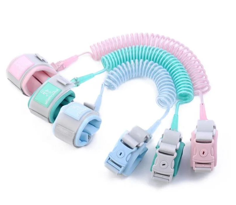  Anti Lost Wrist Link Toddler Leash Safety Harness Baby Strap Rope Adjustable Outdoor Walking Hand Belt Wristband Kids