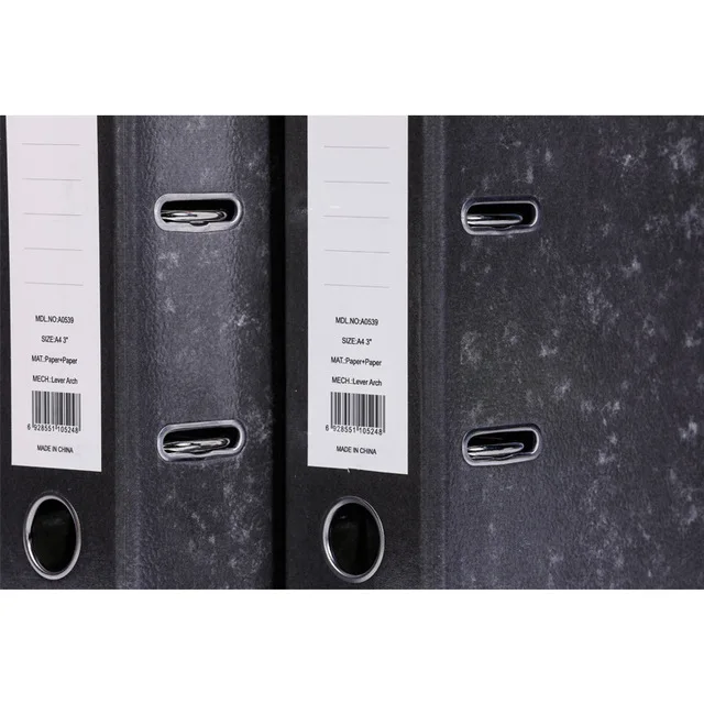 Изготовленный На Заказ A4/FC 3 дюймов мраморной поверхности бумаги материал картона 2-кольцо файл папка-скоросшиватель