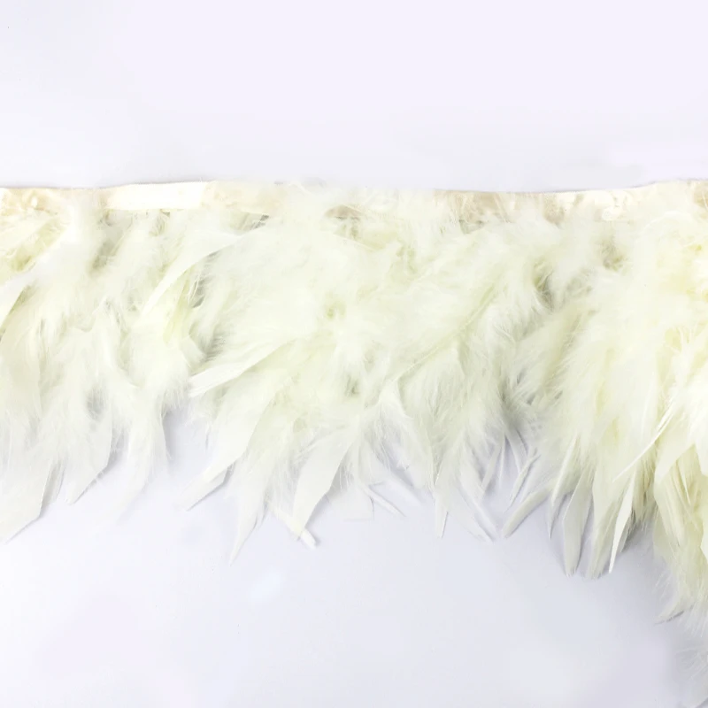 Multicolor Turkey Feathers Fringe Trim Fashion Dress Sewing Crafts