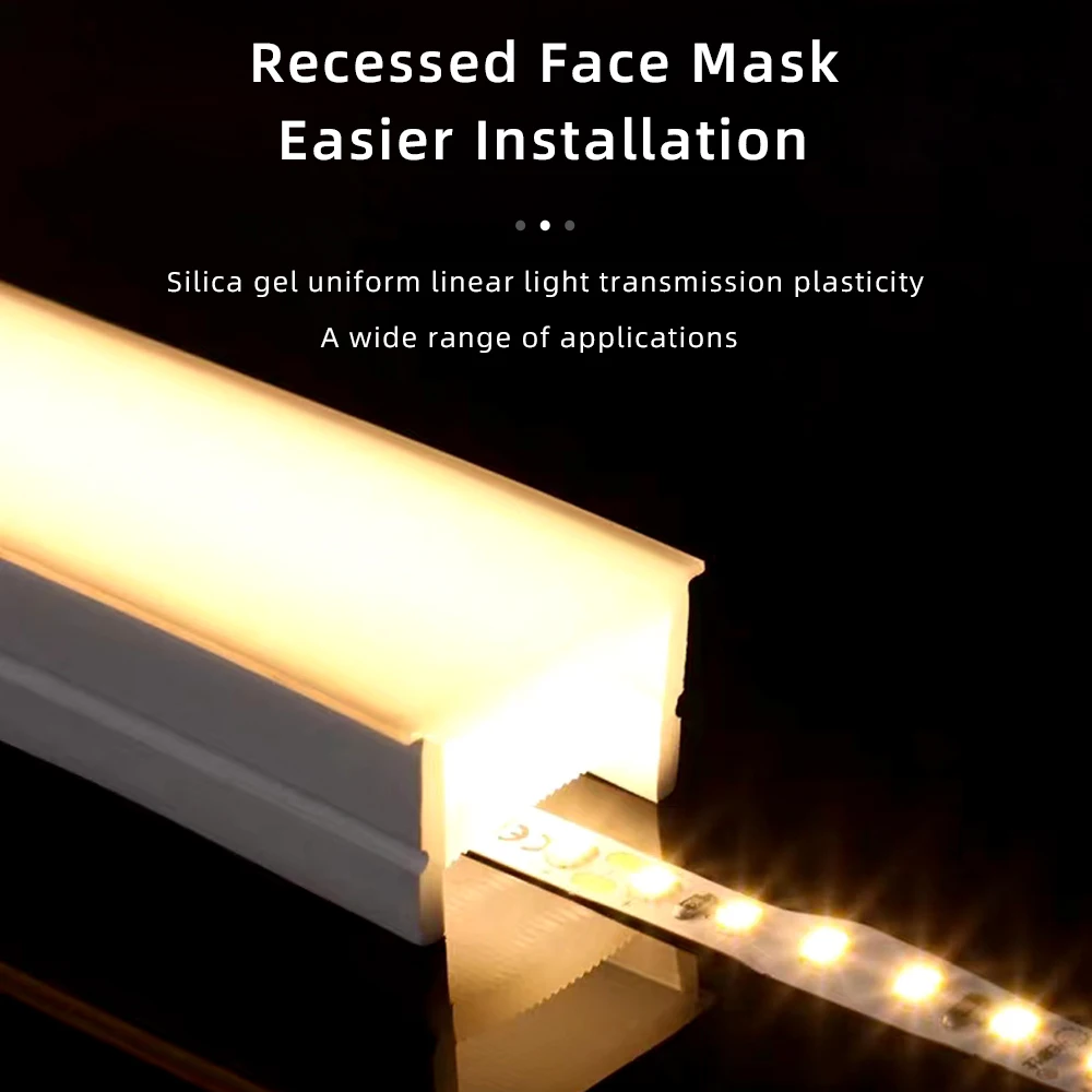 New design neon tube cover for neon light no wearing led strip silicone lampshade without led strips