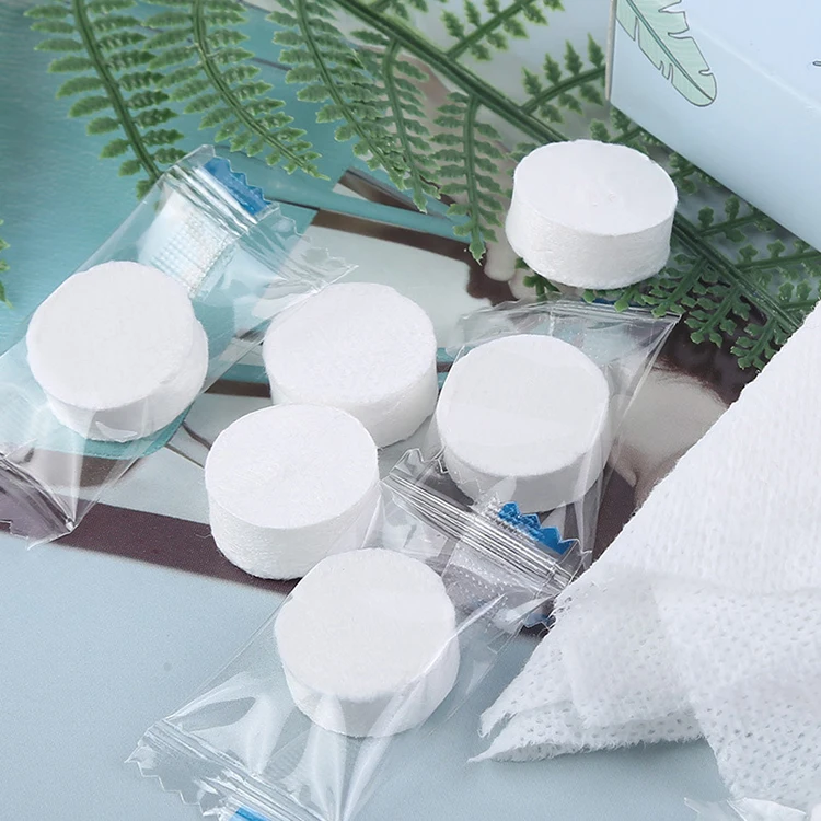 TSD00201 Wholesale Customized Print Design Mini Bag Magic 100% Cotton Face Hand Bath Disposable Compressed Towels