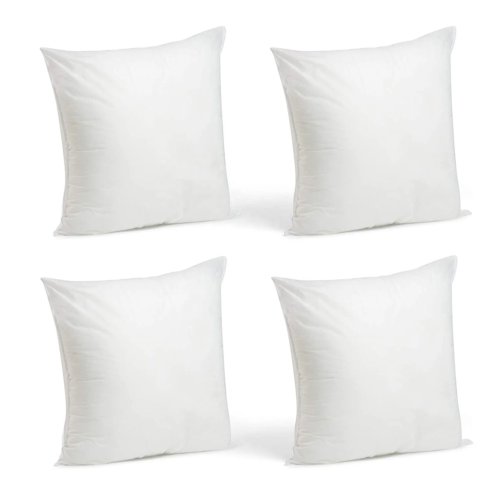 Alternative Square Pillow Insert Cotton Blend Fabric Cover Decorative Throw Pillow Sofa Cushion and Bed Pillow inserts 18x18