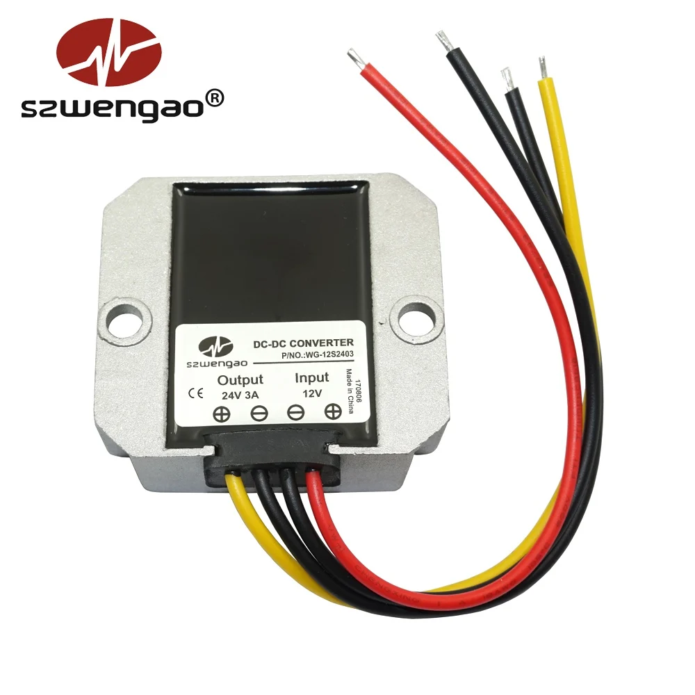 Высокопроизводительный преобразователь постоянного тока от 12 В до 24 В повышающие преобразователи напряжения от 12 вольт до 24 Вольт 1 А 2 А 3 А источник питания постоянного тока