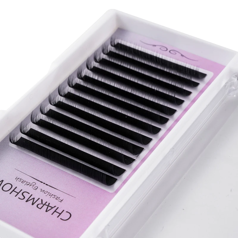 OEM Extremely Soft Light Weight Custom Flat Individual Lashes One Single Tray  Lash Extensions