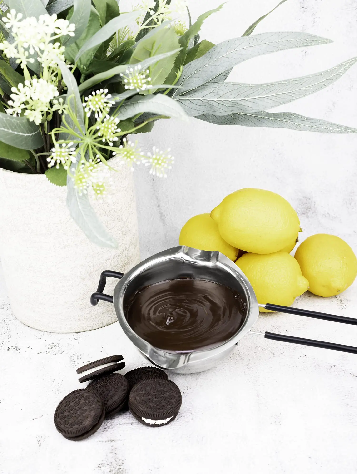 Stainless Steel Double Boiler Pot for Melting Chocolate Candle Making, Candy Soap