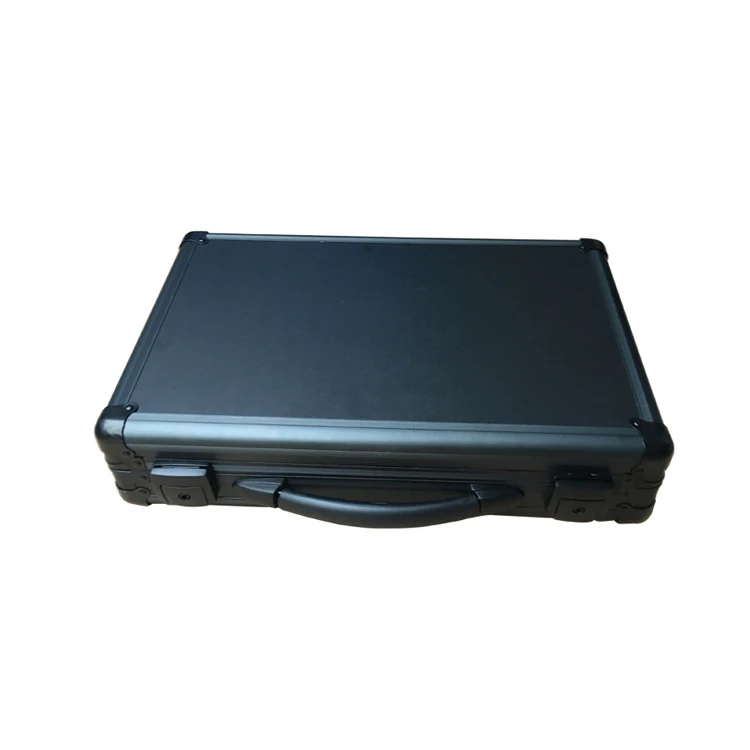 Matte Black Aluminum Attache File Laptop Briefcase