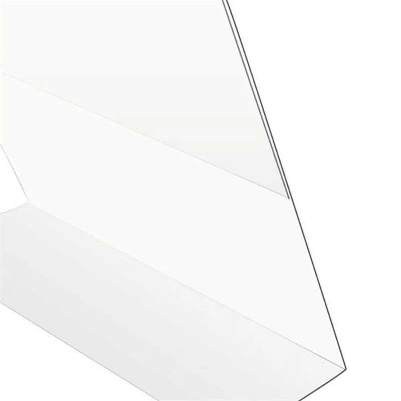 custom acrylic sign holder 8.5x11 with business card