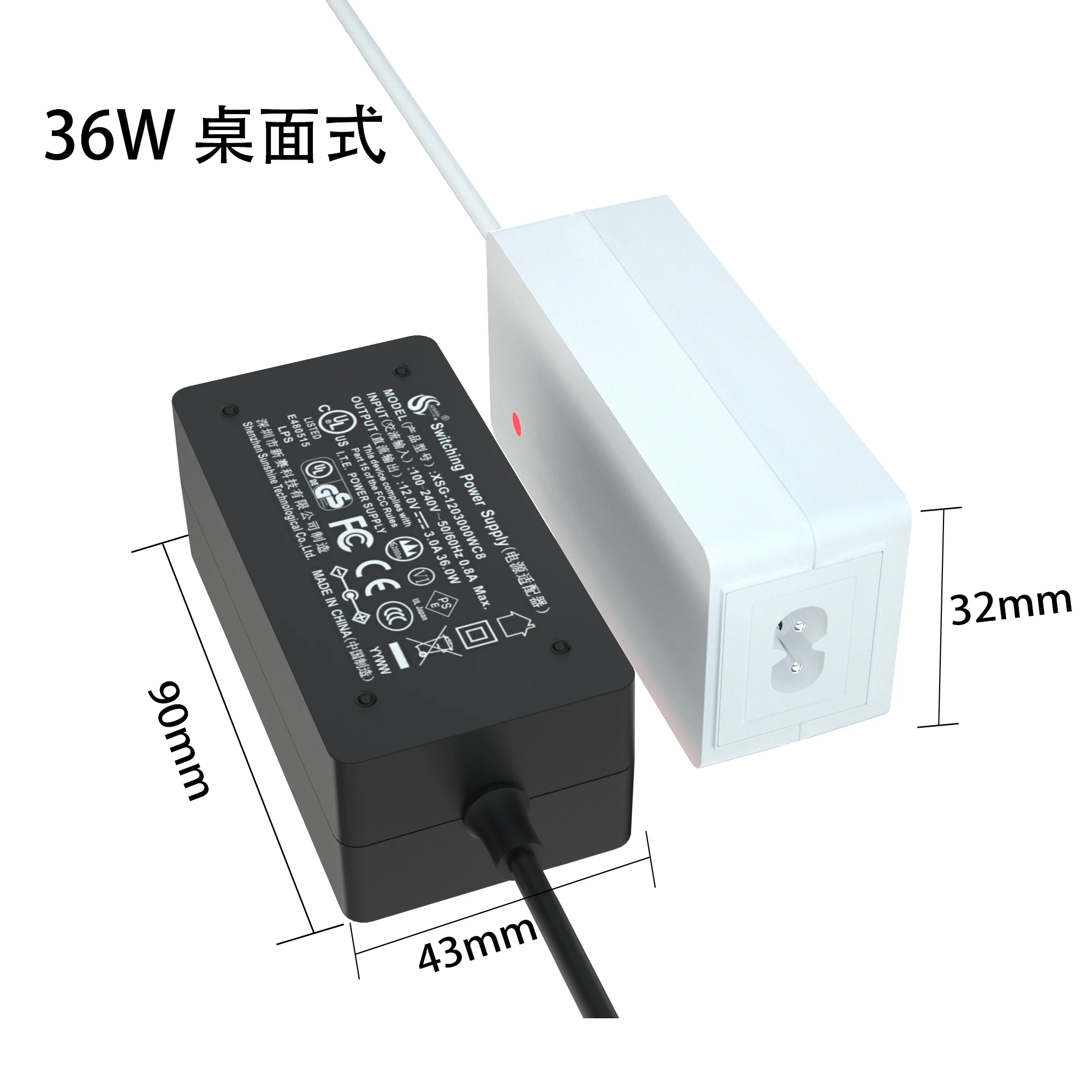 Input Ac 100v 240v 50 60hz Universal Plugs 5v 24v 100-240V 2 Years Black Switching Power Supply Desktop 24v Do Output SUNSHINY
