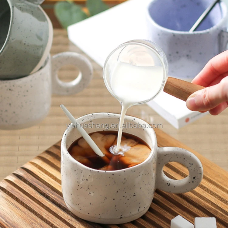 Whole Korean style 300ml purple green ceramic mug milk cup porcelain coffee mugs