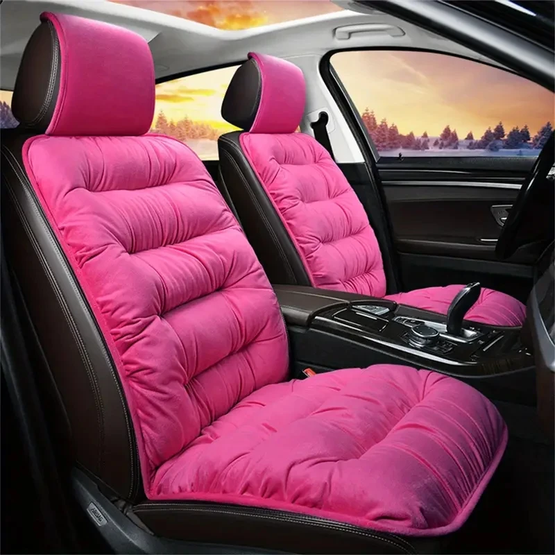 New Car Winter Seat Cushion Warm Soft Cushion Car Front Fleece Liner Cushion Flocking Supplies Cover Seat Seat Cover Cotton