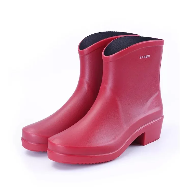 Factory Outlet middle height Chelsea nature  rubber boots for lady
