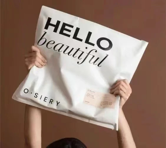 Recycling High Quality Eco Friendly Custom eco friendly double tape poly black mail envelope courier package bag