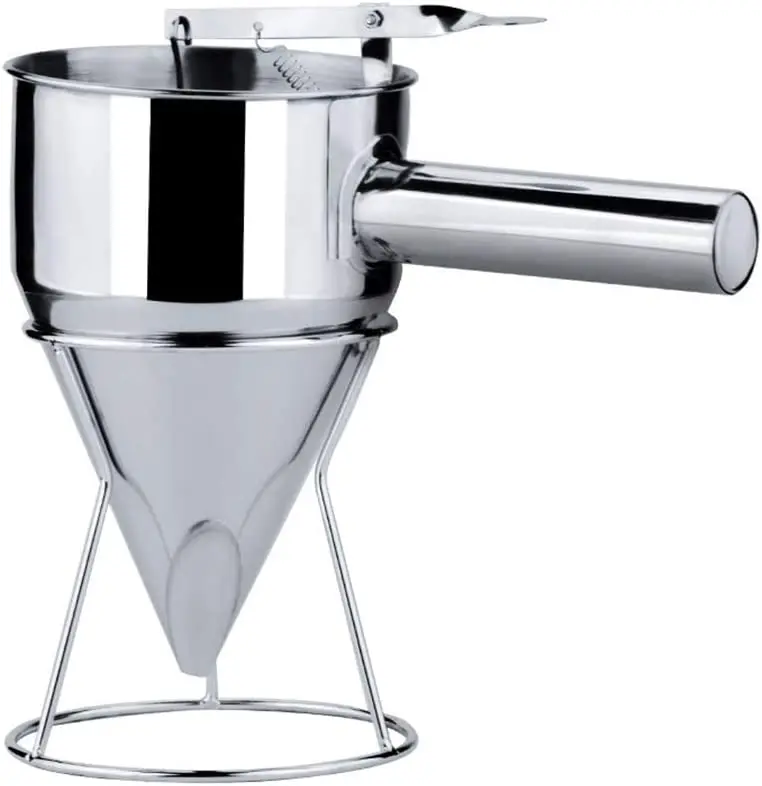 Best Sale Metal Stainless Steel Baking Funnel Dispenser with Stand Cake Desserts Making Bakery