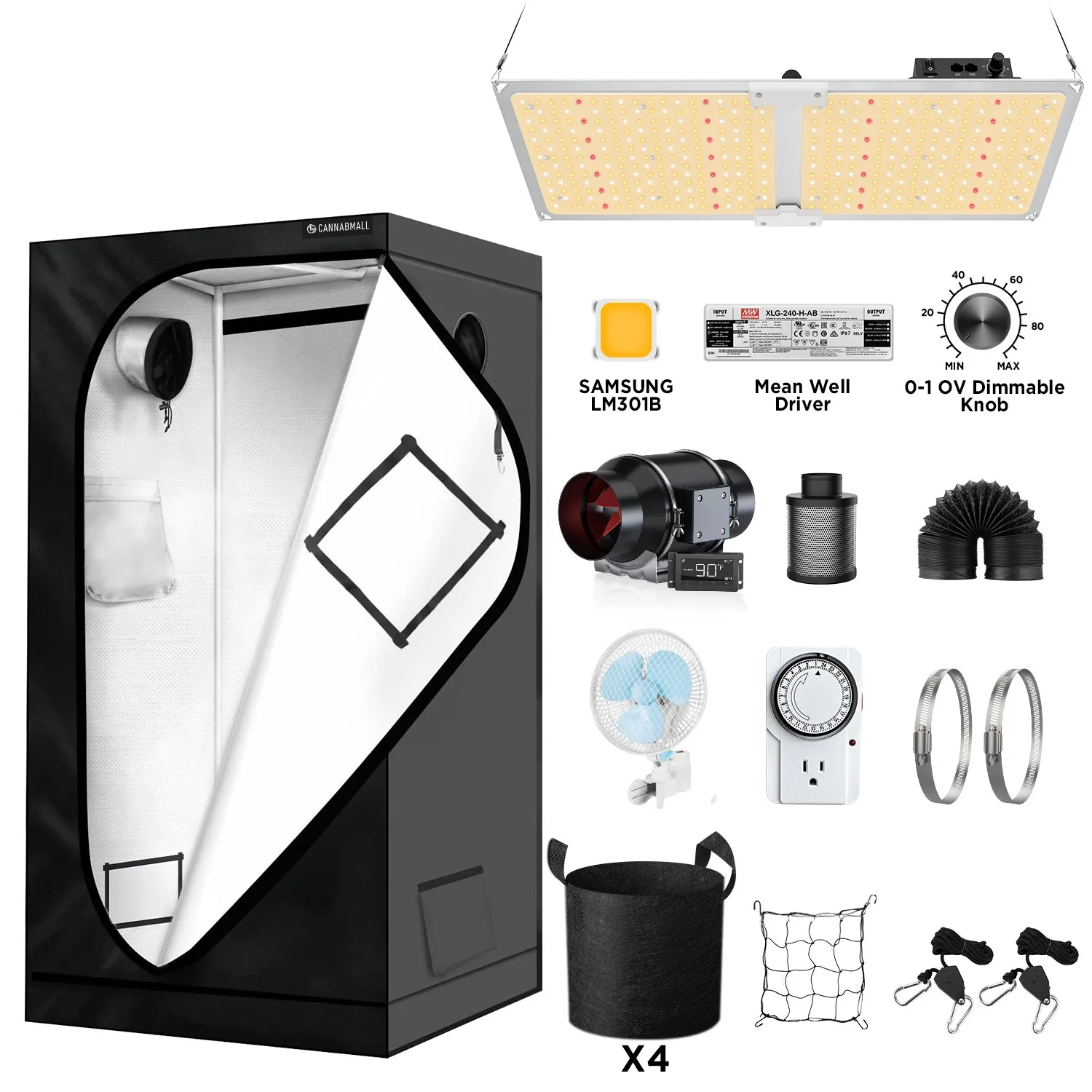 90x90x180cm Smart Grow Tent Kits Grow System 600D Growing Tent Reflective Oxford Cloth Hydroponic Tent For The Medicinal Plants