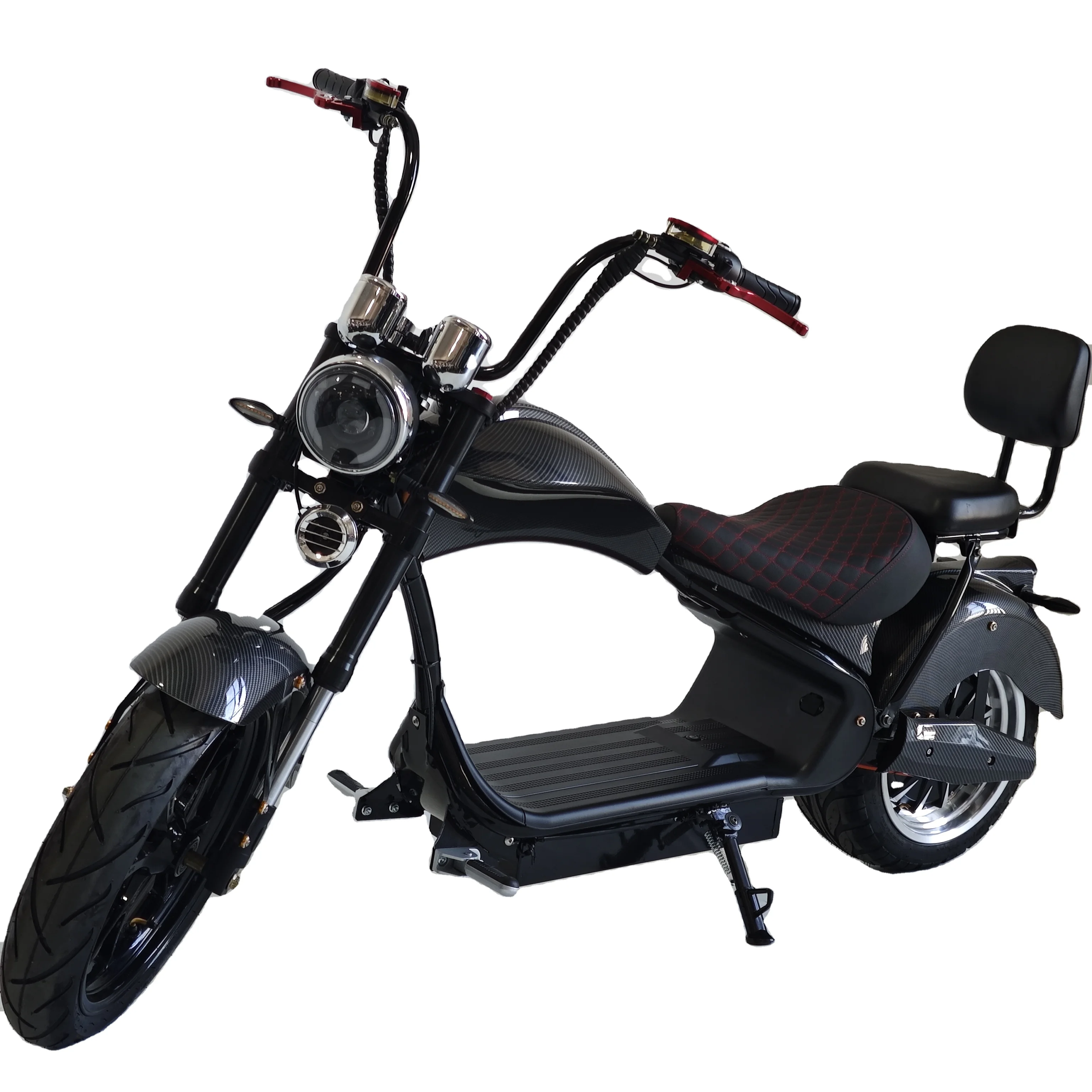 Big Wheel Electric Scooters Fast Speed 75KM/H 4000W QS Motor Two Seats GPS Good Quality Cheap Price