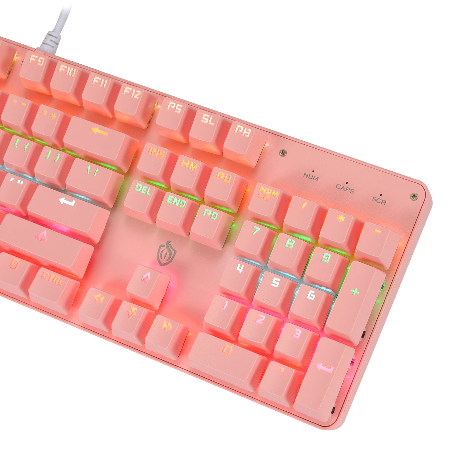 Factory price wholesale OEM/ODM 104 key full size LED backlight wired mechanical keyboard