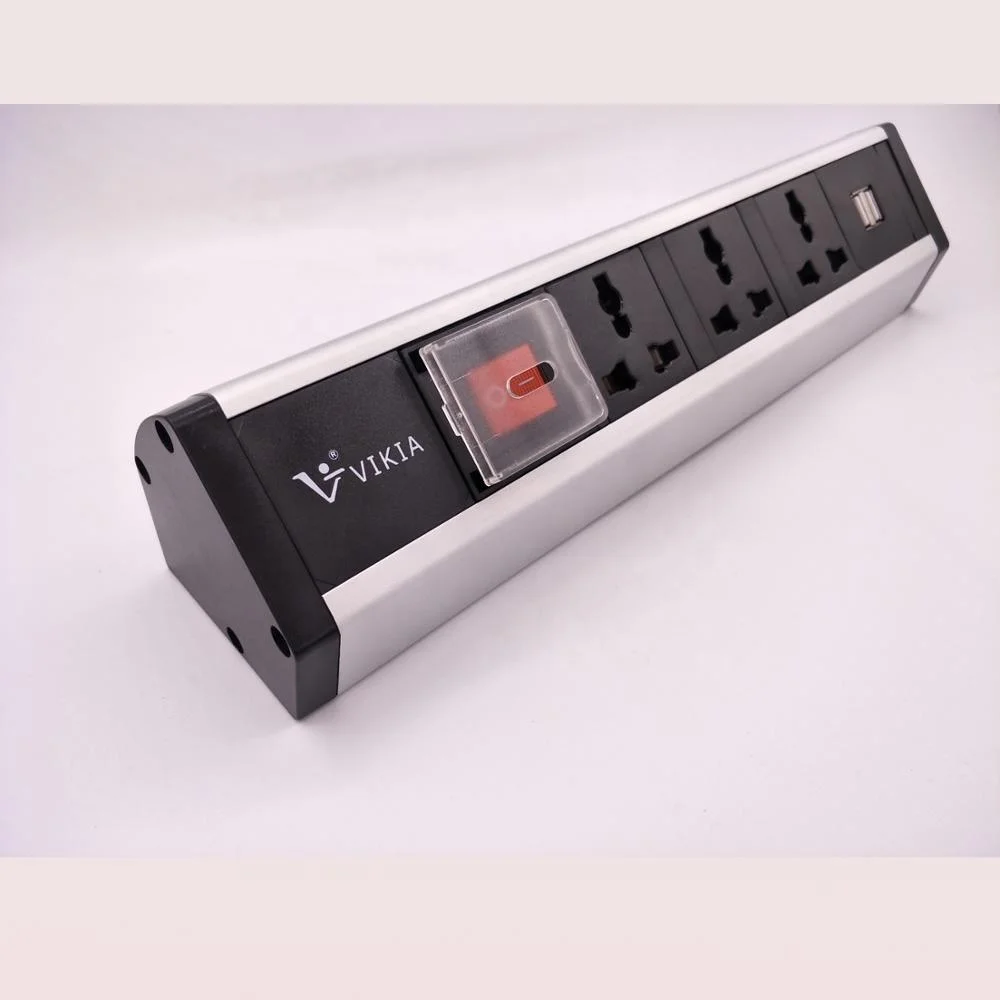Универсальная Выдвижная розетка типа 3 с быстрой зарядкой USB и