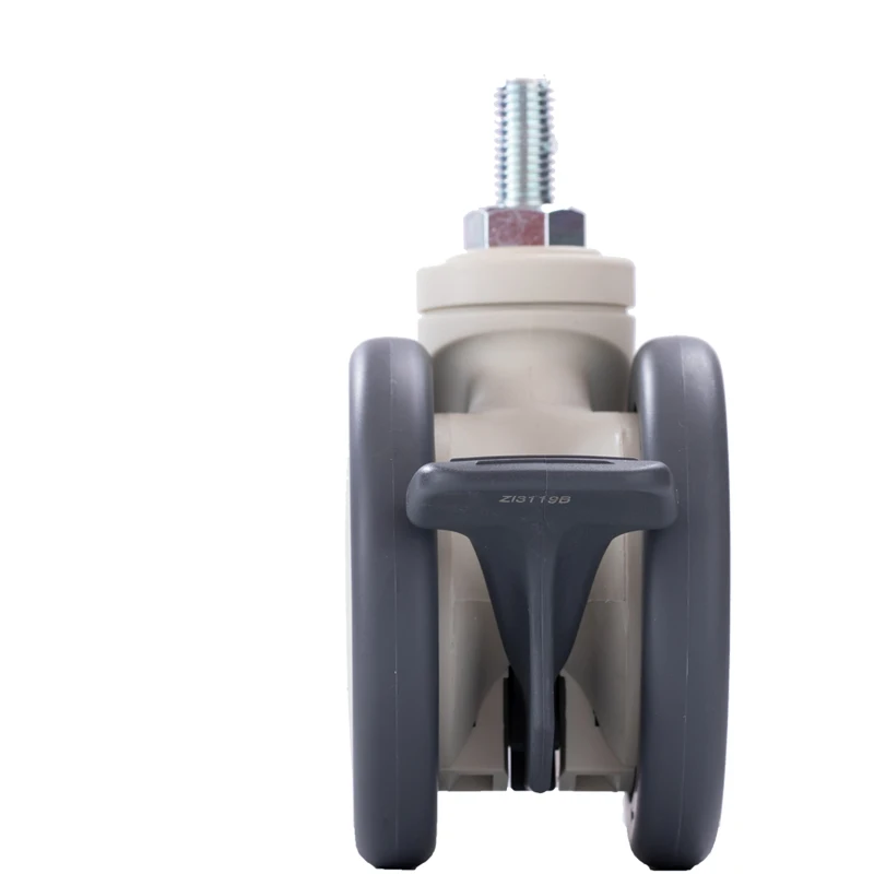 Hospital Silent Adjustable White medical With Brake Caster