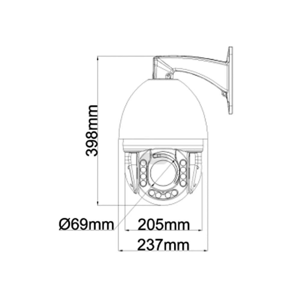 Wholesale Price Smart Surveillance 33X 4G Digital Defog 16 Patrol 9W Camera 5MP 30X PTZ Security Camera