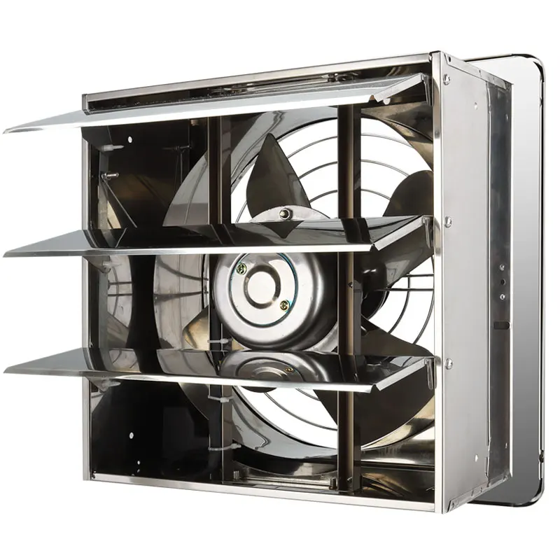 Wall Mounted High Velocity Stainless Steel Industrial Venty Ventilation Extractor Fan Metal Kitchen Exhaust Fan For Household