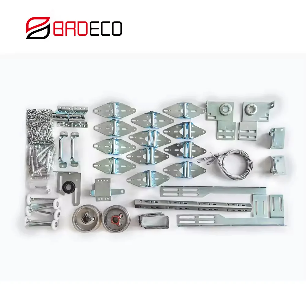 High-quality Door Accessories Steel Sectional Door Hardware Box Kits Garage Door Hardware Track