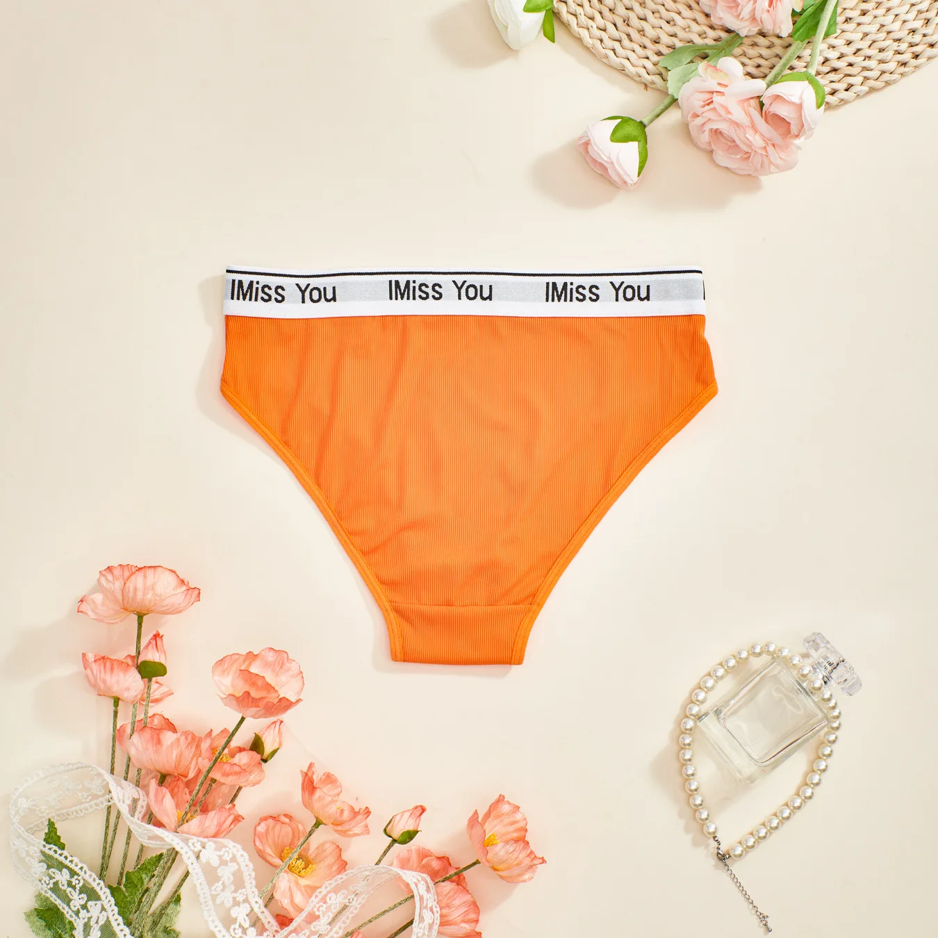 Customized new high-quality solid color seamless OEM waist breathable pure cotton inner profile comfortable skin friendly ladies