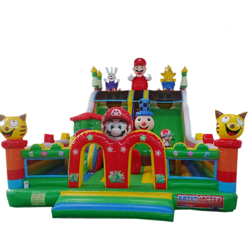 commercial super-mary bounce house slide fairy wonderland theme inflatable bouncy castle for kid