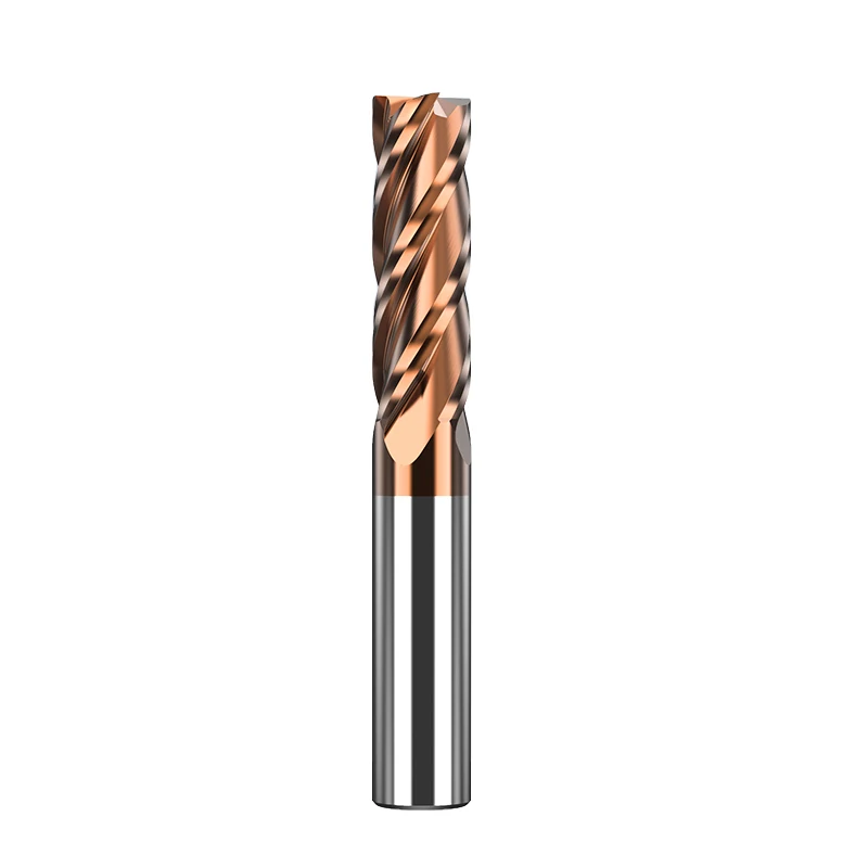 JR103 CNC Cutting Tool Carbide 4F Coating End mill For stainless steel carbon steel ductile iron
