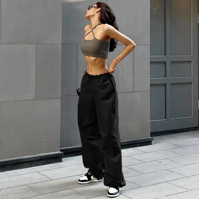 Ladies Jogger Pants Hip Hop Loose Casual Blank Cargo Pants Wholesale Bulk Women Clothing