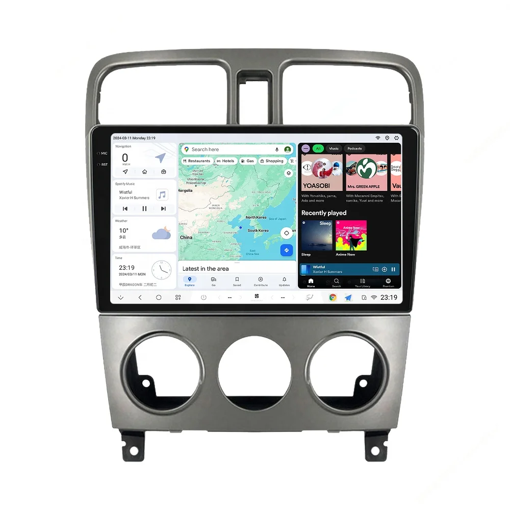 Mekede DUDU7 android car radio dvd player 2K QLED auto wifi  4G GPS DSP FM AM  for Subaru Forester 2004 2005 2006 2007 2008