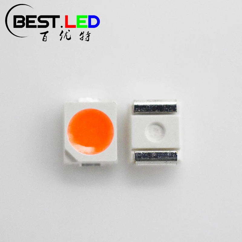 High Intensity Phosphor Covered 3528 Pink LED Emitters PLCC-2 PC Pink SMD LED 3528 SMT for LED Light Project