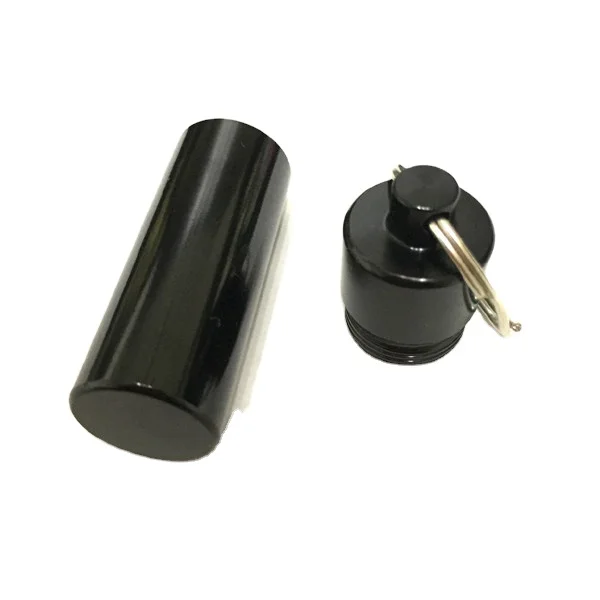 Outdoor Aluminum Pill Box key Chain Pill Storage Holder Pill Container Keychains Waterproof Medicine Box With keychain Ring