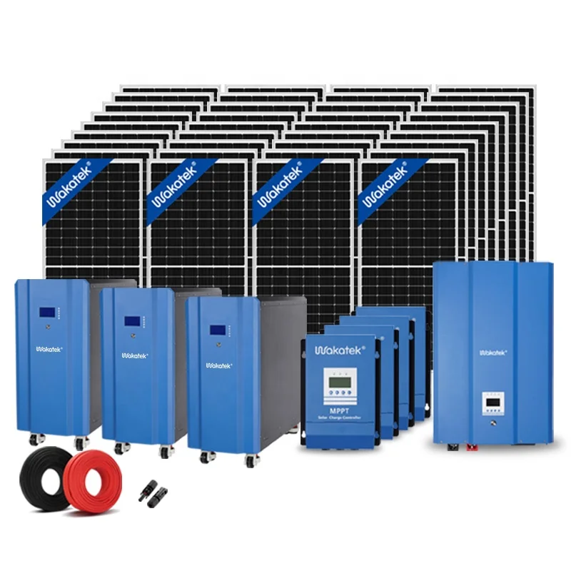 WAKATEK Заводская распродажа разрешенная солнечная энергетическая система с максимальным током разрядки 200 А/ч 45 кВтч