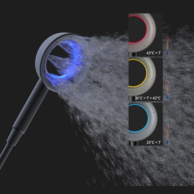 Yuson YS31616 High Pressure Shower Head Led Filter Shower Head Led shower head with temperature