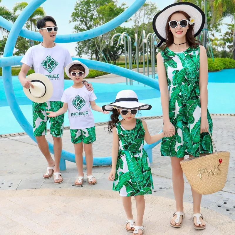 2022 new arrival summer holiday clothing matching outfits for family