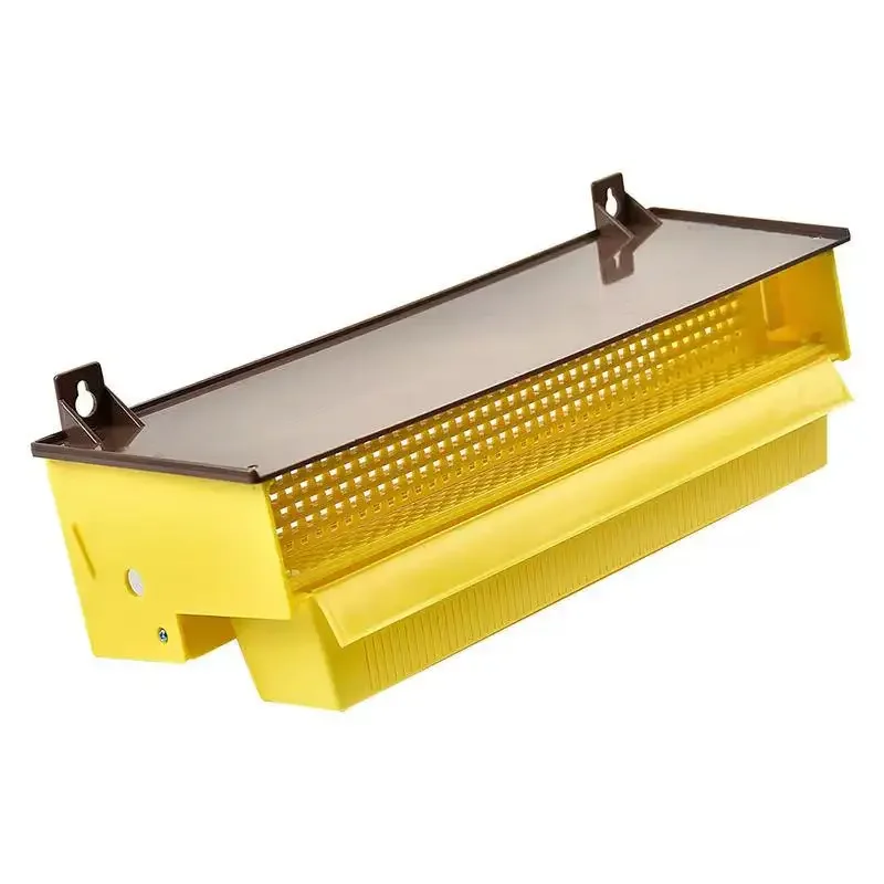 simple pollen collector beekeeper with wood pollen trap for plastic pollen trap