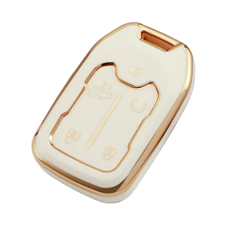 Remote Shell Fob Holder Keychain TPU Key Cover Case for Car Keys for GMC Sierra Terrain Acadia Chevrolet Tahoe 2015