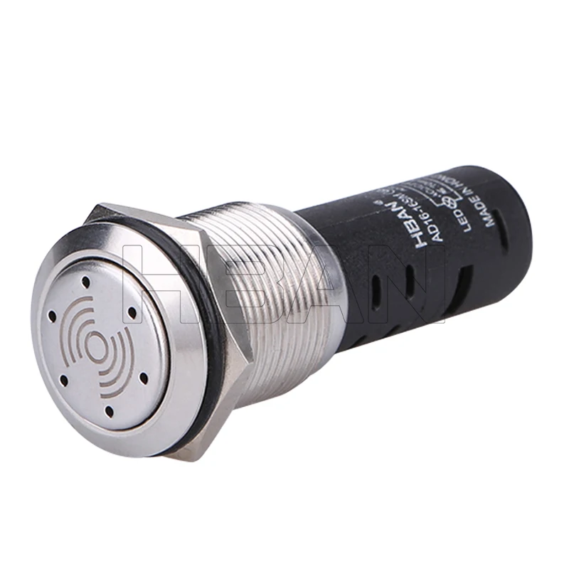 Flash led alarm red led metal buzzer 12v 24v 220v screw terminal buzzer