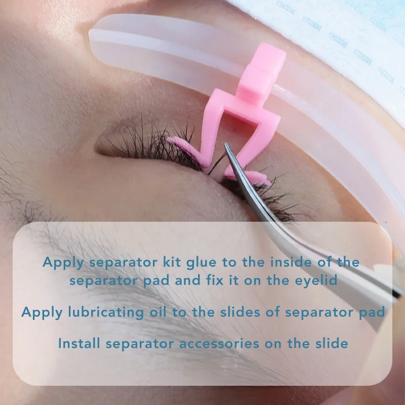 Multicolor lash extension patch Reusable Silicone lubricant oil lash lift glue balm lash shield eyelash extension separator pads