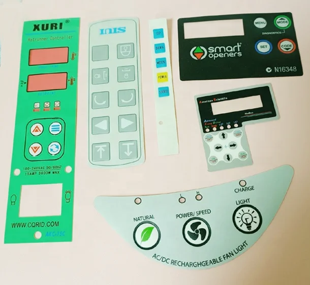 Customization Matte PET F150 F200 XE200 V200 Membrane Switch Panel