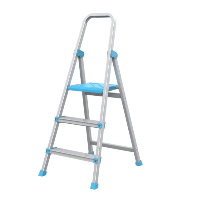 Caravan 3 Step Roofing Tools Handrail Platform Ladders Aluminum
