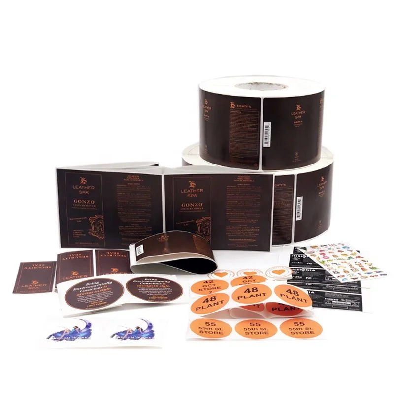 Wholesale custom cheap Price stickers with logo packaging label Waterproof stickers label