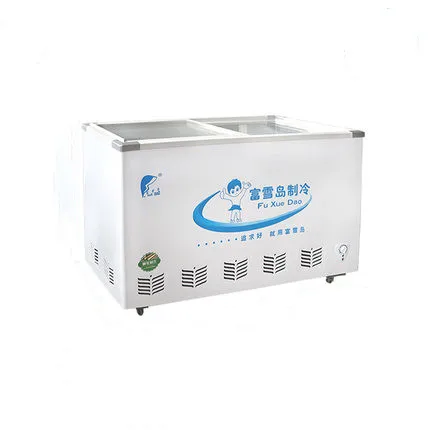 Холодильное оборудование для хранения морепродуктов высокой температуры, 1,2 м, открывающаяся верхняя раздвижная дверь, морозильная камера