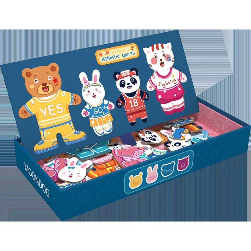 Портативная бумага для дошкольного возраста, Детский пазл для раннего развития, игрушки, магнитный пазл