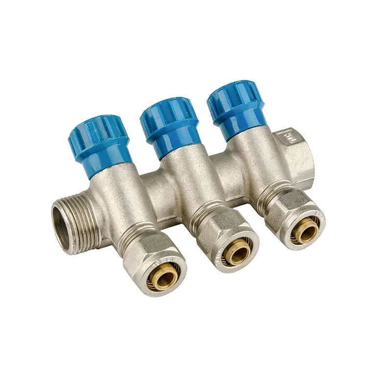 HELERO HT 100-8037 brass 3/4 inch underfloor heating manifold CW617N separate valve Pipes fitting