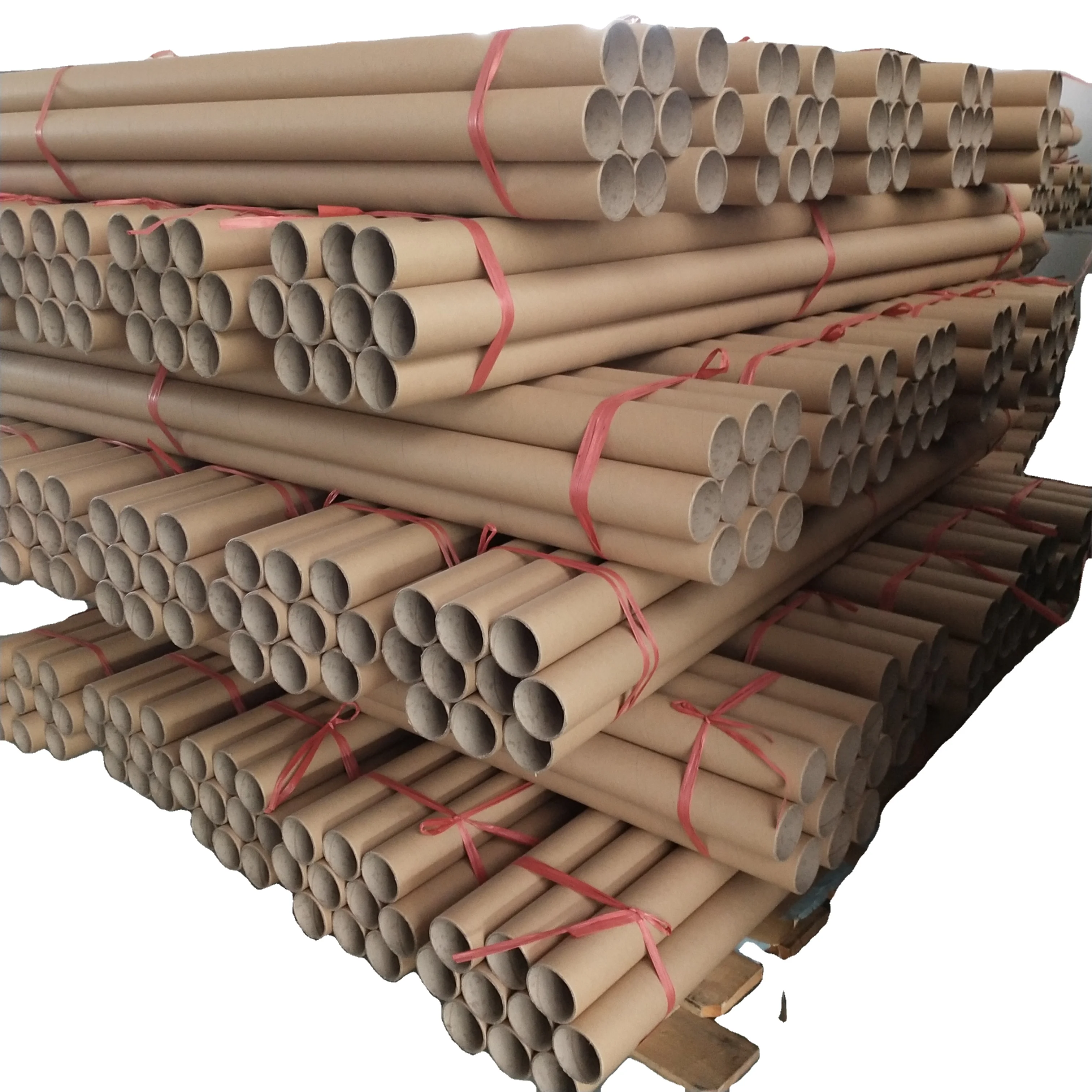 Wholesale Customized Kraft  Paper Tube Used In Woven Fabrics Coiling For Yarn Textile Used