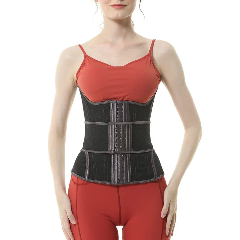 Compression Steel Bone Fat Burning Latex Waist Trainer Shaper For Gym Good Quality Women Slimming Corset