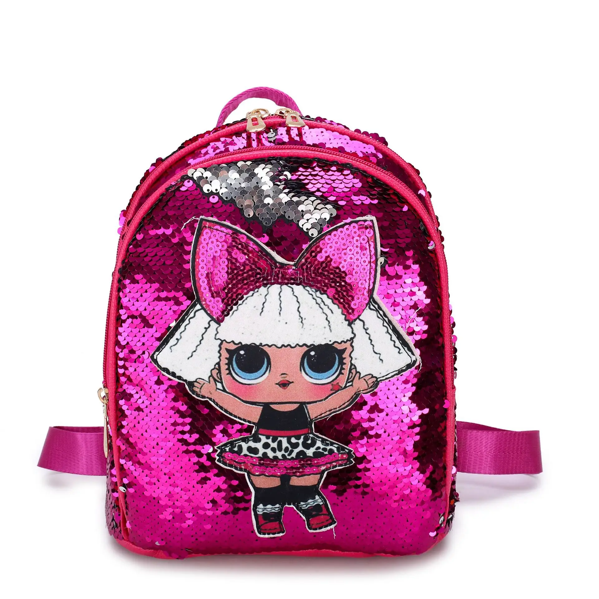 kindergarten cute children shoulders bag wholesale fashion sequined school primary leisure backpack purse bags for girls